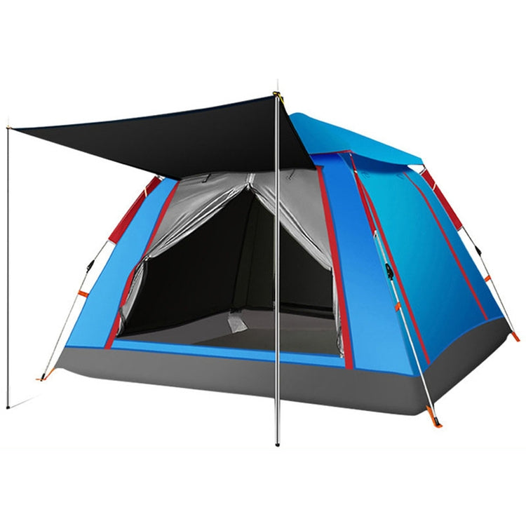 Tenda de Campismo Automática para 3-4 Pessoas, à Prova de Chuva, Espessada, de Praia, Abertura Rápida em Quatro Lados, Vinil Automático, Vinil Grande Melhorado