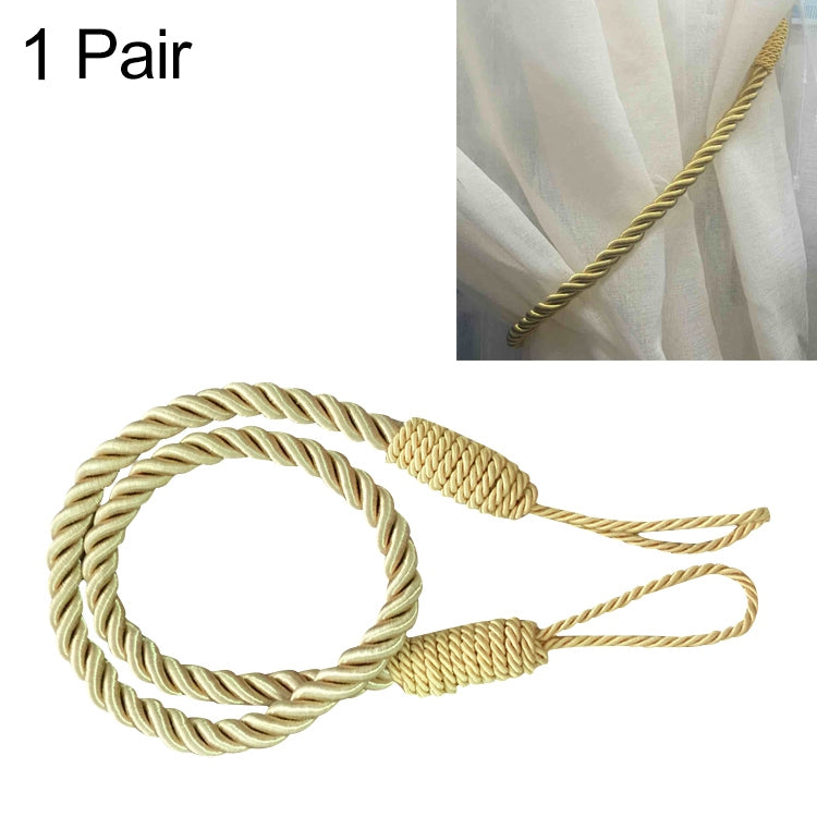 1 Par de Fitas de Cortina Enroladas à Mão, Cordão de Cortina, Fitas com Borlas para Cortina