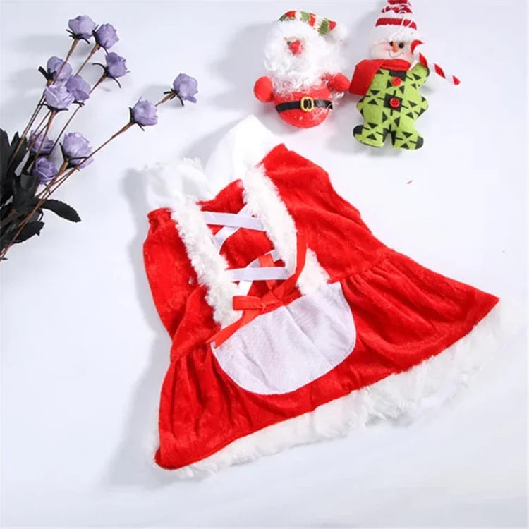 Roupa de Natal para Cães Pequenos, Fato de Pai Natal para Cão, Casacos de Inverno para Animais, L, M, S, XS, XXS