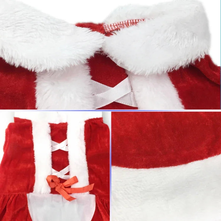 Roupa de Natal para Cães Pequenos, Fato de Pai Natal para Cão, Casacos de Inverno para Animais, L, M, S, XS, XXS