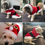 Roupa de Natal para Cães Pequenos, Fato de Pai Natal para Cão, Casacos de Inverno para Animais, L, M, S, XS, XXS