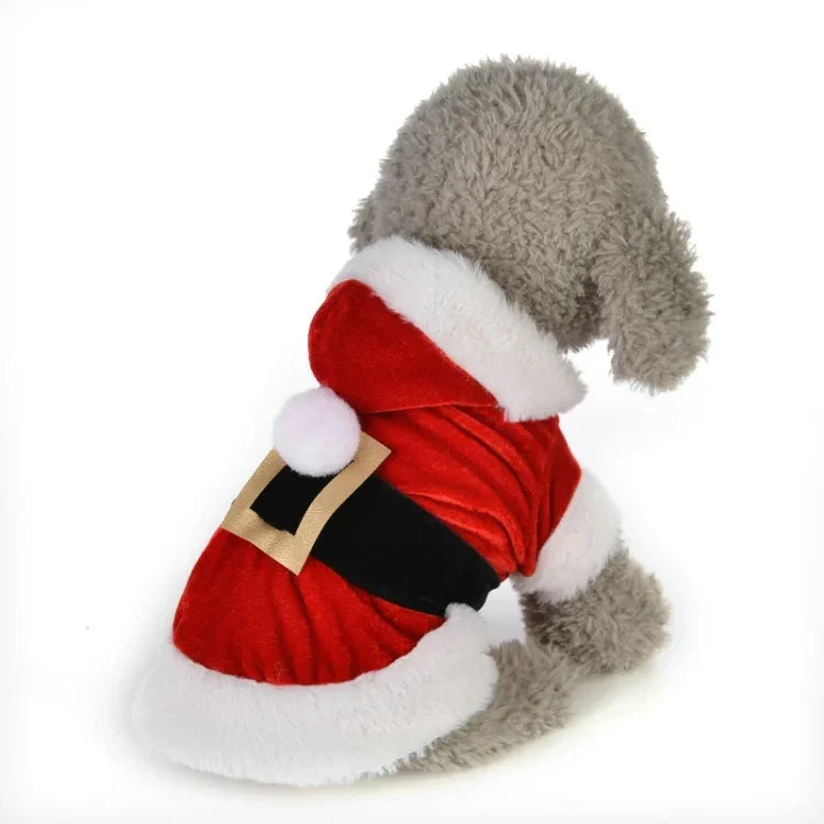Roupa de Natal para Cães Pequenos, Fato de Pai Natal para Cão, Casacos de Inverno para Animais, L, M, S, XS, XXS