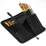 Conjunto Profissional de Pincéis de Nylon para Pintura Artística com Lã para Gouache, Acrílico e Aguarela, Conjunto de Pincéis para Aguarela