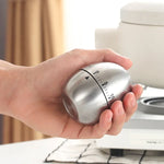 Temporizador Mecânico para Cozinha com Alarme de 60 Minutos, Aço Inoxidável, Ferramentas de Cozinha, Temporizador Mecânico para Ovos
