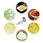 Ralador de Queijo Giratório com Recipiente em Aço Inoxidável, Triturador Manual Rotativo, com 3-4 furos, com 7-8 furos, com 9-10 furos, com lascas