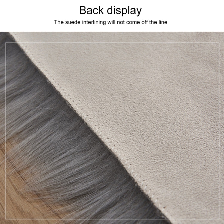 Tapete de Pele Artificial Macia de Lã de Carneiro Luxuoso Retangular Quadrado, 80x180cm, 45x45cm, 100x180cm, 55x55cm