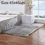 Tapete de Pele Artificial Macia de Lã de Carneiro Luxuoso Retangular Quadrado, 80x180cm, 45x45cm, 100x180cm, 55x55cm