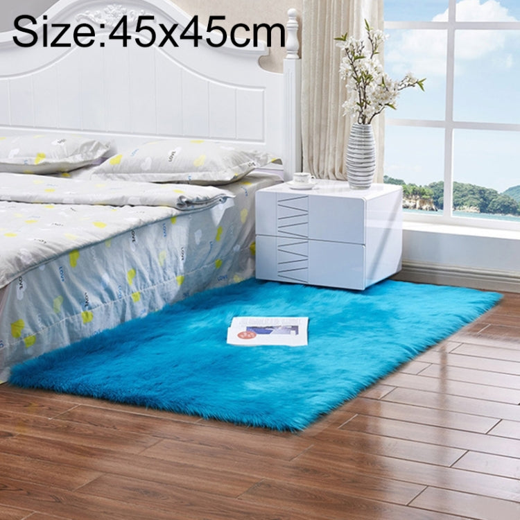 Tapete de Pele Artificial Macia de Lã de Carneiro Luxuoso Retangular Quadrado, 80x180cm, 45x45cm, 100x180cm, 55x55cm