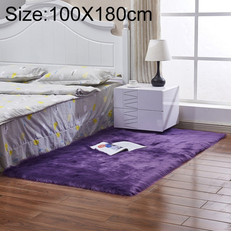 Tapete de Pele Artificial Macia de Lã de Carneiro Luxuoso Retangular Quadrado, 80x180cm, 45x45cm, 100x180cm, 55x55cm