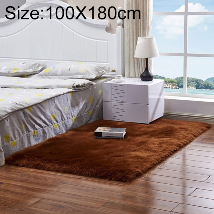 Tapete de Pele Artificial Macia de Lã de Carneiro Luxuoso Retangular Quadrado, 80x180cm, 45x45cm, 100x180cm, 55x55cm