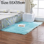 Tapete de Pele Artificial Macia de Lã de Carneiro Luxuoso Retangular Quadrado, 80x180cm, 45x45cm, 100x180cm, 55x55cm