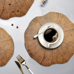2 Peças de Tapetes de Mesa em Madeira para Colocação de Louça, Almofada em Forma de Flor de Lótus para Chá, Decoração, Tapetes para Mesa 1