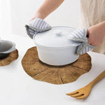 2 Peças de Tapetes de Mesa em Madeira para Colocação de Louça, Almofada em Forma de Flor de Lótus para Chá, Decoração, Tapetes para Mesa 1