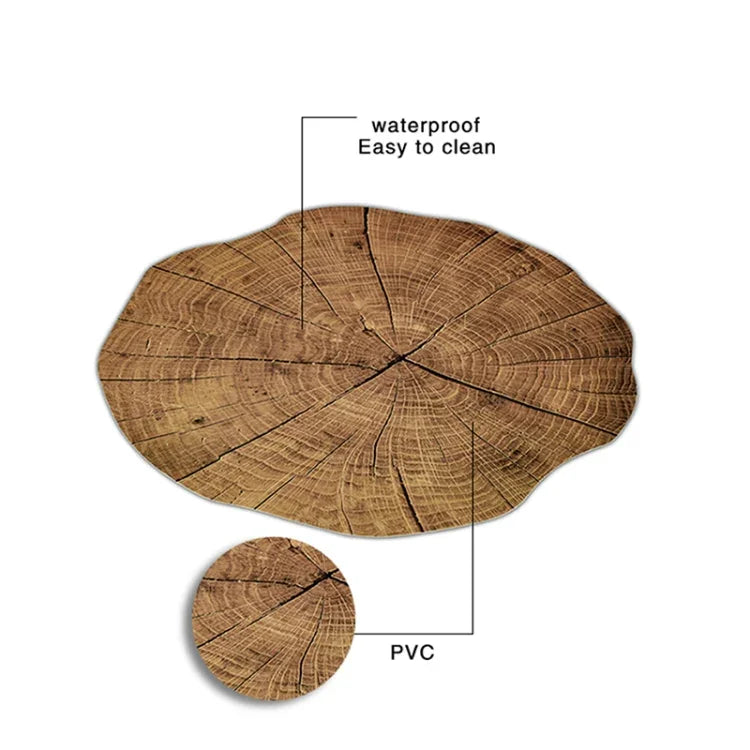 2 Peças de Tapetes de Mesa em Madeira para Colocação de Louça, Almofada em Forma de Flor de Lótus para Chá, Decoração, Tapetes para Mesa 1
