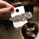 Barretes Elegantes de Moda com Diamantes, Cristais e Pérolas Luxuosas para Mulheres Acessórios para Cabelo