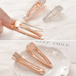 Barretes Elegantes de Moda com Diamantes, Cristais e Pérolas Luxuosas para Mulheres Acessórios para Cabelo