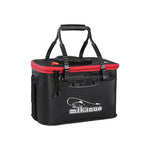 Caixa de Peixe Vivo Dobrável Multifuncional Reforçada Balde de Pesca, 35 cm (com Alça sem Bolsos Laterais)