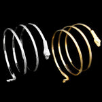 Pulseira pequena de metal com cobra torcida, anel e pulseiras de cobra