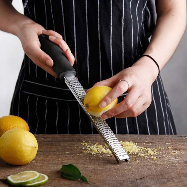 Ralador de Queijo Portátil Retangular em Aço Inoxidável, Descascador de Chocolate, Limão e Frutas, Embalagem em Saco PP, Caixa de Cor