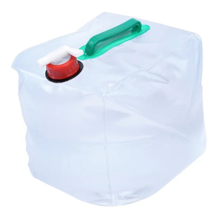 Saco de Água Dobrável em PVC para Beber de 20L para Camping ao Ar Livre, 20L