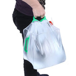 Saco de Água Dobrável em PVC para Beber de 20L para Camping ao Ar Livre, 20L