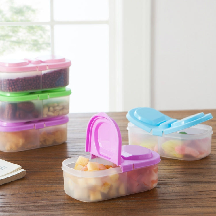 Caixa de Almoço Recipiente de Comida em Plástico Portátil para Camping e Piquenique, Recipiente Dobrável para Frutas, Caixa de Armazenamento para Frigorífico e Micro-ondas