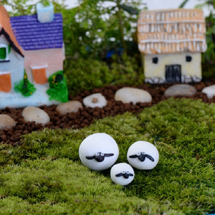 3 Peças de Decoração de Modelo de Mesa de Areia em Forma de Ovelha, Artesanato de Paisagem