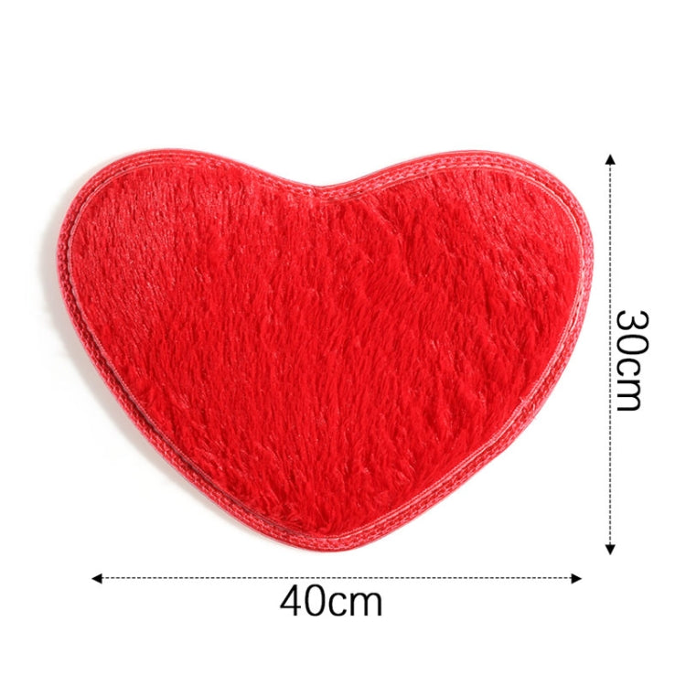 Tapetes de Banho Antiderrapantes em Forma de Coração Tapete de Cozinha Decoração para Casa, 30*40CM, 40*50CM, 50*60CM, 60*70CM