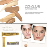 Corretor de Maquilhagem para Rosto Base à Prova de Água Corretor de Cobertura Paleta de Contorno Corretor em Creme para Pele, DDC 207, DDC 208, DDC 209, DDC 210, DDC 211, DDC 212, DDC 213, DDC 214, DDC 215, DDC 218, DDC 221, DDC 222, DDC 223, DDC 224