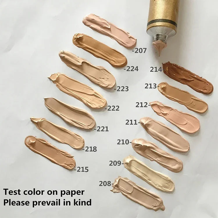 Corretor de Maquilhagem para Rosto Base à Prova de Água Corretor de Cobertura Paleta de Contorno Corretor em Creme para Pele, DDC 207, DDC 208, DDC 209, DDC 210, DDC 211, DDC 212, DDC 213, DDC 214, DDC 215, DDC 218, DDC 221, DDC 222, DDC 223, DDC 224