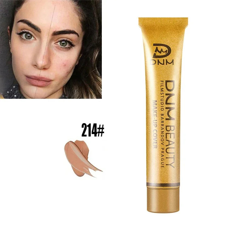 Corretor de Maquilhagem para Rosto Base à Prova de Água Corretor de Cobertura Paleta de Contorno Corretor em Creme para Pele, DDC 207, DDC 208, DDC 209, DDC 210, DDC 211, DDC 212, DDC 213, DDC 214, DDC 215, DDC 218, DDC 221, DDC 222, DDC 223, DDC 224