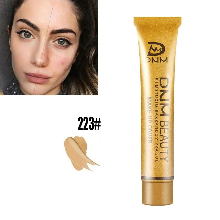 Corretor de Maquilhagem para Rosto Base à Prova de Água Corretor de Cobertura Paleta de Contorno Corretor em Creme para Pele, DDC 207, DDC 208, DDC 209, DDC 210, DDC 211, DDC 212, DDC 213, DDC 214, DDC 215, DDC 218, DDC 221, DDC 222, DDC 223, DDC 224