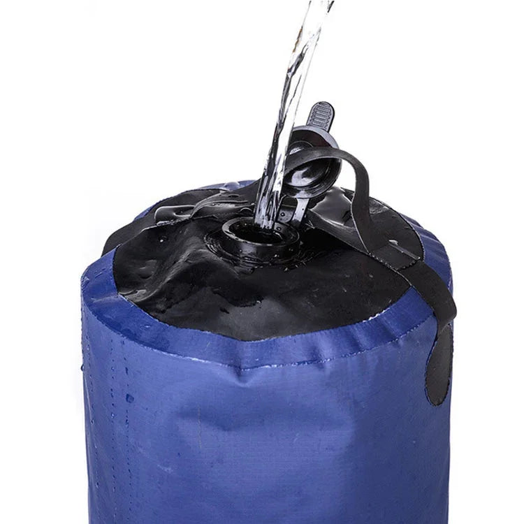 Tanque de Água Portátil em PVC de 11L para Camping e Caminhadas ao Ar Livre, Saco de Água para Duche