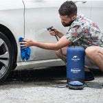 Tanque de Água Portátil em PVC de 11L para Camping e Caminhadas ao Ar Livre, Saco de Água para Duche