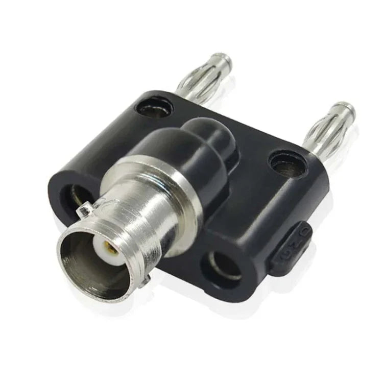5 Peças de Adaptador Conector Fêmea BNC para Duplo Plugue Banana Macho, BNC Fêmea para Duplo Banana Macho