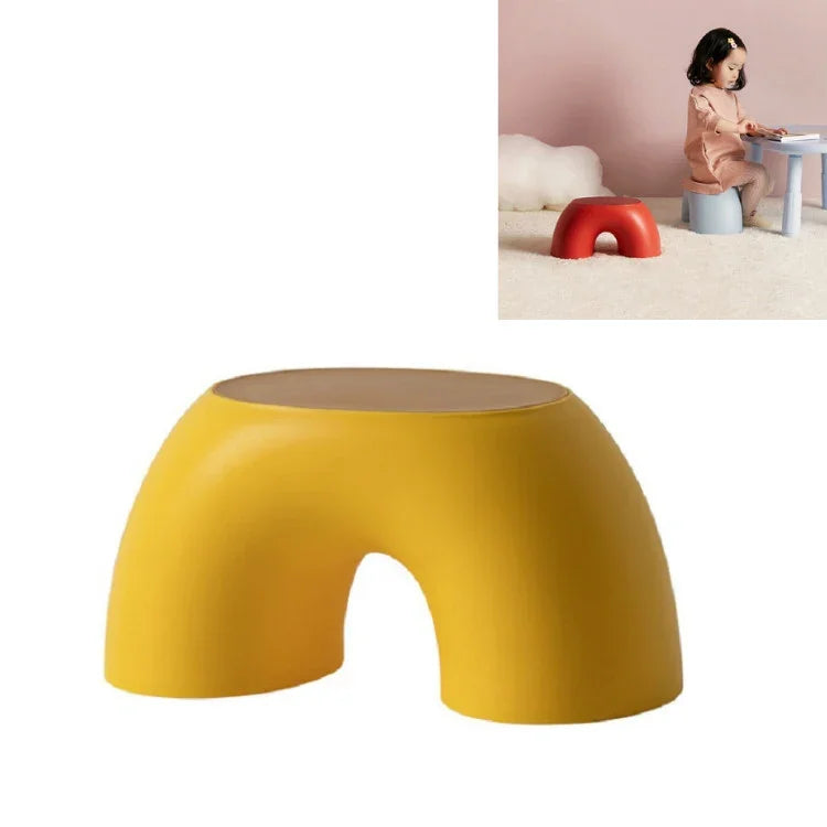 Simple Circular Small Bench Home Round Children Stool for Shoe Stool