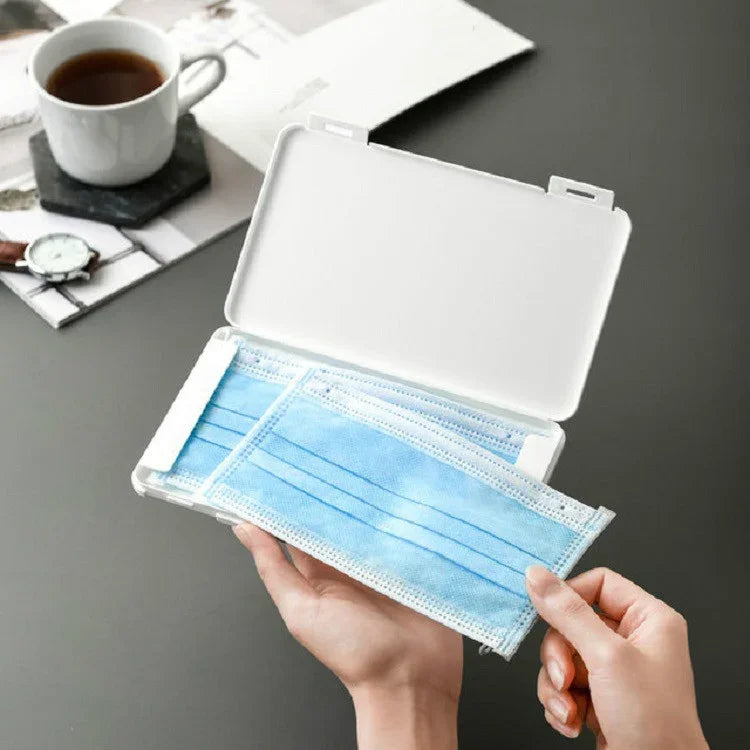 Mask Storage Box Dustproof Moistureproof Portable Band-aid Bill Temporary Storage Holder, Band-aid Bill Holder