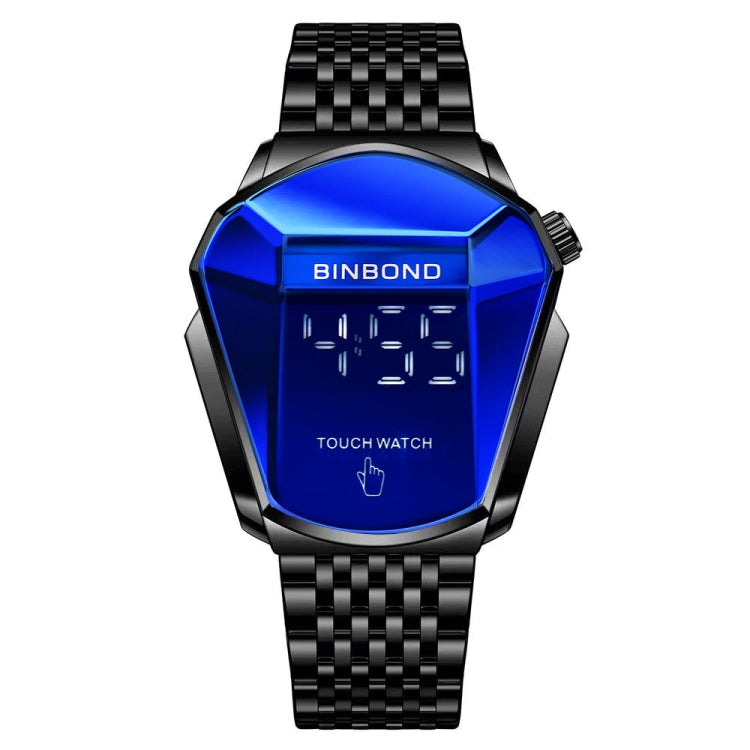 BINBOND Relógio de Pulso Masculino Conceito Locomotiva com Ecrã Tátil e Correia de Aço Tecnologia Avançada, Ecrã Tátil Preto Aço Azul, Ecrã Tátil Branco Aço Azul, Ecrã Tátil Dourado Completo Azul, Ecrã Tátil Azul Aço Azul
