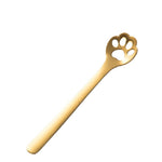 Stainless Steel Creative Cat Claw Coffee Spoon Dessert Cake Spoon, Cat Claw Spoon Gold, Hollow Cat Claw Spoon Gold, Cat Claw Spoon Rose Gold, Hollow Cat Claw Spoon Rose Gold, Cat Claw Spoon Black, Hollow Cat Claw Spoon Black, Cat Claw Spoon Colorful   ...