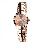 Relógio de Quartzo para Casal FNGEEN 5808 com Bracelete de Aço Feminino, Superfície Café Aço Castanho, Superfície Preta Aço Preto, Superfície Branca Aço Inoxidável, Superfície Preta Aço Branco, Superfície Azul Aço Inoxidável