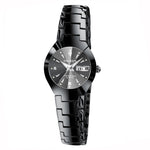 Relógio de Quartzo para Casal FNGEEN 5808 com Bracelete de Aço Feminino, Superfície Café Aço Castanho, Superfície Preta Aço Preto, Superfície Branca Aço Inoxidável, Superfície Preta Aço Branco, Superfície Azul Aço Inoxidável