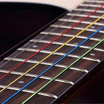 Conjunto de 6 Cordas Multicolor para Guitarra E-A, Cordas para Guitarra E-A