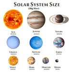 Adesivos Fluorescentes de Parede Sistema Solar Planeta E para Quarto e Sala