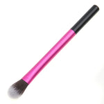 Pincel de Maquilhagem com Tubo de Alumínio Rosa Pincel para Iluminar Sombra de Olhos