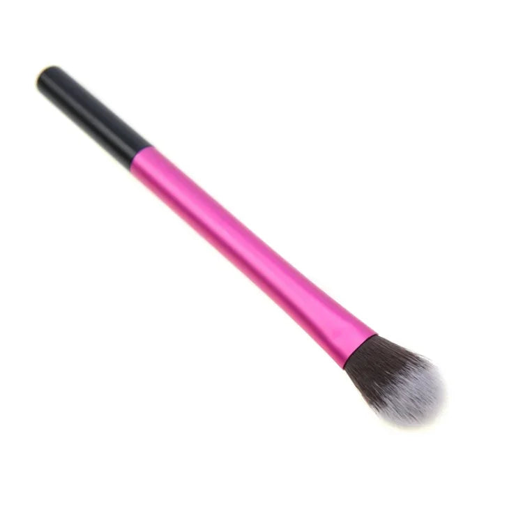 Pincel de Maquilhagem com Tubo de Alumínio Rosa Pincel para Iluminar Sombra de Olhos