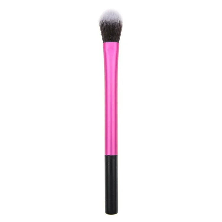 Pincel de Maquilhagem com Tubo de Alumínio Rosa Pincel para Iluminar Sombra de Olhos