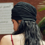 Faixa de Cabeça Turbante Elástica para Férias Chapéu de Dormir com Proteção para Ouvidos