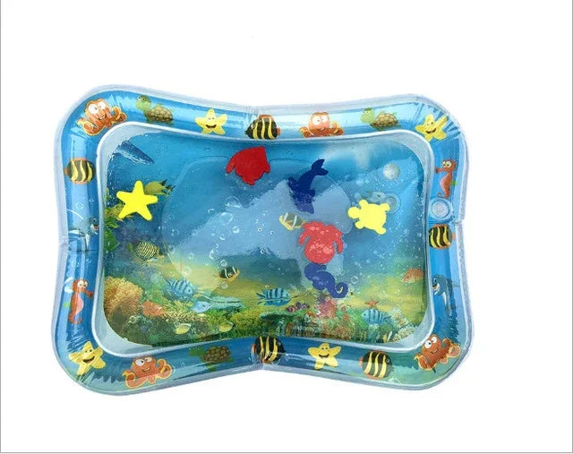 Colchão de Água Inflável para Brincar em Aquário para Bebé, Tapete para Deitar, Azul Claro 66*50cm, Branco 60*50cm, Azul 60*50cm