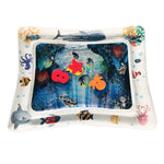Colchão de Água Inflável para Brincar em Aquário para Bebé, Tapete para Deitar, Azul Claro 66*50cm, Branco 60*50cm, Azul 60*50cm