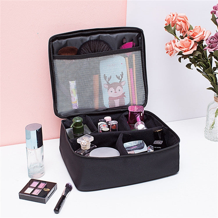Bolsa de Cosméticos Grande Capacidade Bolsa de Lavagem Simples Bolsa de Viagem Impermeável Bolsa de Armazenamento de Cosméticos Portátil, Bolso de Rede, Bolso
